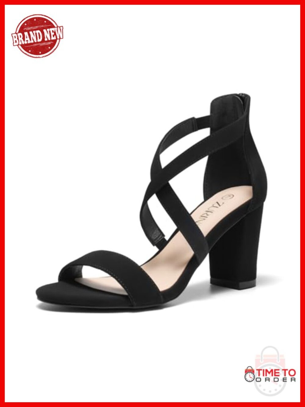 Faux Leather Strappy Block Heels Chunky Heeled Sandals Dress Shoes